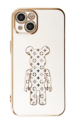 Eiroo iPhone 14 Bearbrick Standlı Silikon Kılıf - 7