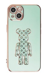 Eiroo iPhone 14 Bearbrick Standlı Silikon Kılıf - 13