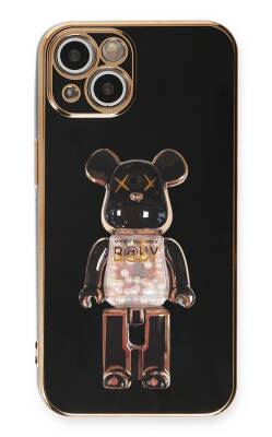 Eiroo iPhone 14 Candy Bear Standlı Silikon Kılıf - 4