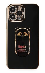 Eiroo iPhone 14 Pro Baby Panda Standlı Silikon Kılıf - 16