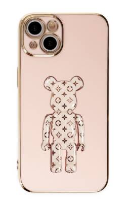 Eiroo iPhone 14 Pro Bearbrick Standlı Silikon Kılıf - 7