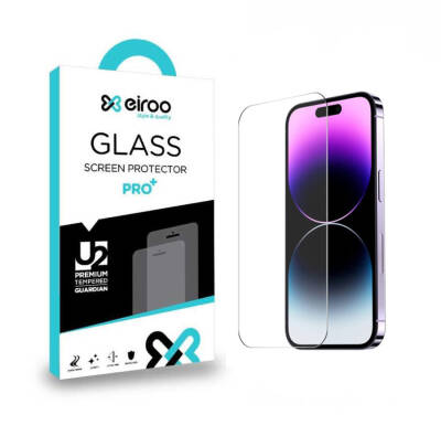 Eiroo iPhone 15 Pro Tempered Glass Cam Ekran Koruyucu - 1