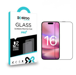 Eiroo iPhone 16 Pro Max Tempered Glass Premium Full Cam Ekran Koruyucu - 1