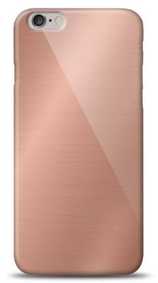 Eiroo iPhone 6 / 6S Silikon Kenarlı Aynalı Rose Gold Kılıf - 1