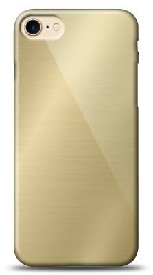 Eiroo iPhone 7 / 8 Silikon Kenarlı Aynalı Gold Kılıf - 1