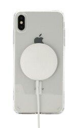 Eiroo iPhone XS Max Manyetik Özellikli Wireless Şeffaf Silikon Kılıf - 3