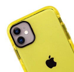 Eiroo Jelly iPhone 11 Pro Max Sarı Silikon Kılıf - 2