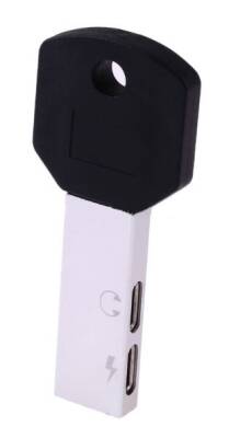 Eiroo Key Lightning Girişi Çoğaltıcı Silver Adaptör - 1