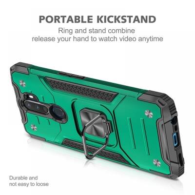 Eiroo Kickstand iPhone 13 Pro Ultra Koruma Kırmızı Kılıf - 2