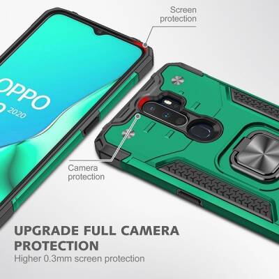 Eiroo Kickstand iPhone 13 Pro Ultra Koruma Kırmızı Kılıf - 4