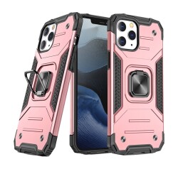 Eiroo Kickstand iPhone 13 Pro Ultra Koruma Rose Gold Kılıf - 1