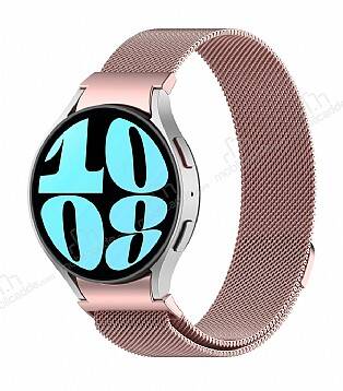 Eiroo KRD-01 Samsung Galaxy Watch 6 40 mm Rose Gold Metal Kordon - 1