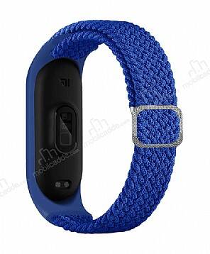 Eiroo KRD-49 Xiaomi Mi Band 3 Mavi Örgü Kordon - 1