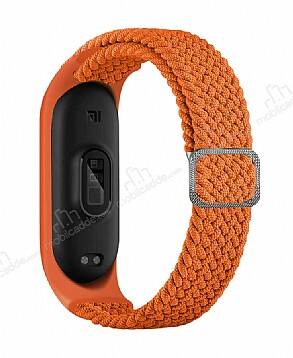 Eiroo KRD-49 Xiaomi Mi Band 3 Turuncu Örgü Kordon - 1