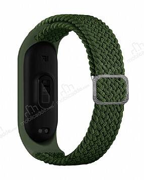 Eiroo KRD-49 Xiaomi Mi Band 3 Yeşil Örgü Kordon - 1