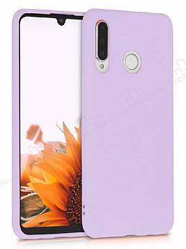 Eiroo Lansman Huawei P30 Lite Lila Silikon Kılıf - 1