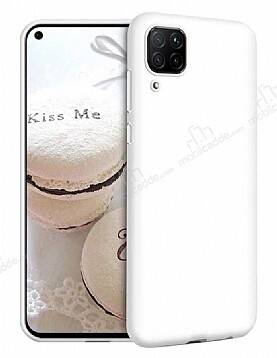 Eiroo Lansman Huawei P40 Lite Beyaz Silikon Kılıf - 1