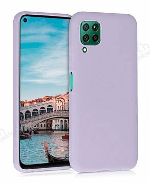 Eiroo Lansman Huawei P40 Lite Lila Silikon Kılıf - 1