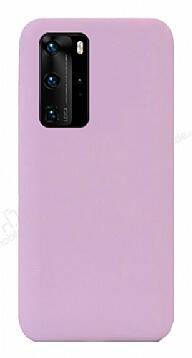 Eiroo Lansman Huawei P40 Pro Lila Silikon Kılıf - 1