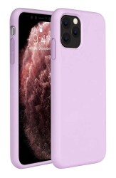 Eiroo Lansman iPhone 11 Pro Lila Silikon Kılıf - 1