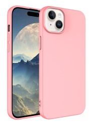 Eiroo Lansman iPhone 15 Pembe Silikon Kılıf - 1