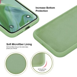 Eiroo Lansman iPhone XR Mor Silikon Kılıf - 4