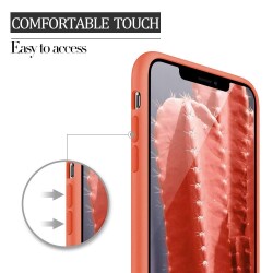 Eiroo Lansman iPhone XR Sarı Silikon Kılıf - 2