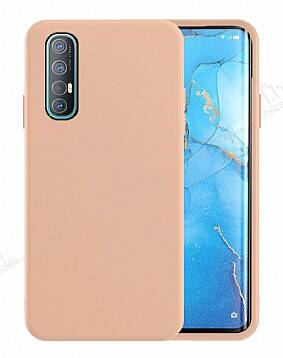 Eiroo Lansman Oppo Reno3 Pro Pembe Silikon Kılıf - 1