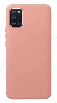 Eiroo Lansman Samsung Galaxy A31 Pembe Silikon Kılıf - 1