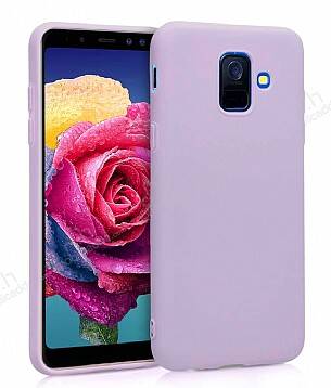 Eiroo Lansman Samsung Galaxy J8 Lila Silikon Kılıf - 1