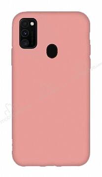 Eiroo Lansman Samsung Galaxy M21 Pembe Silikon Kılıf - 1