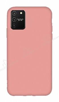 Eiroo Lansman Samsung Galaxy S10 Lite Pembe Silikon Kılıf - 1