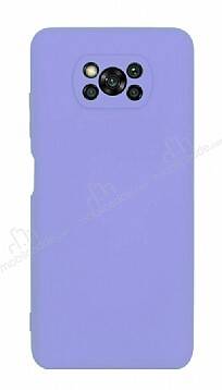 Eiroo Lansman Xiaomi Poco X3 / Poco X3 Pro Kamera Korumalı Lila Silikon Kılıf - 1