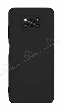 Eiroo Lansman Xiaomi Poco X3 / Poco X3 Pro Kamera Korumalı Siyah Silikon Kılıf - 1