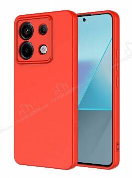 Eiroo Lansman Xiaomi Redmi Note 13 Pro 5G Kırmızı Silikon Kılıf - 1