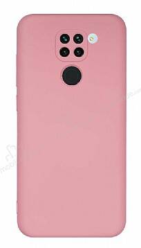 Eiroo Lansman Xiaomi Redmi Note 9 Kamera Korumalı Pembe Silikon Kılıf - 1