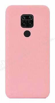 Eiroo Lansman Xiaomi Redmi Note 9 Pembe Silikon Kılıf - 1