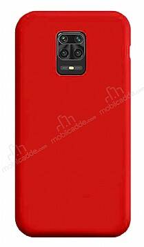 Eiroo Lansman Xiaomi Redmi Note 9S Kırmızı Silikon Kılıf - 1