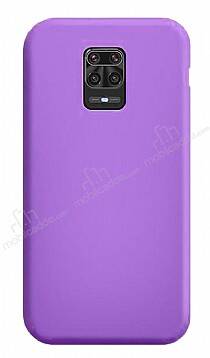 Eiroo Lansman Xiaomi Redmi Note 9S Mor Silikon Kılıf - 1