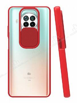 Eiroo Lens Series Xiaomi Mi 10T Lite Kırmızı Silikon Kılıf - 1