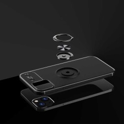 Eiroo Liquid Ring iPhone 13 Mini Kırmızı Silikon Kılıf - 5