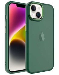 Eiroo Luxe iPhone 14 Buzlu Silikon Kenarlı Rubber Kılıf - 13