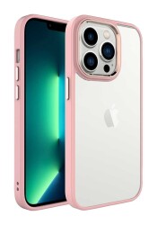 Eiroo Luxe iPhone 14 Pro Silikon Kenarlı Rubber Kılıf - 4