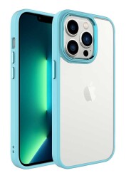 Eiroo Luxe iPhone 14 Pro Silikon Kenarlı Rubber Kılıf - 1