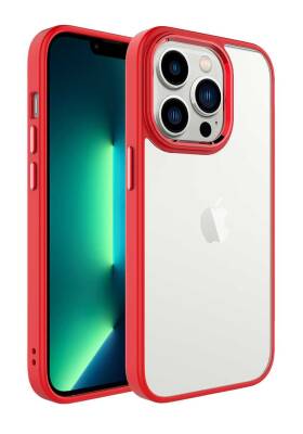 Eiroo Luxe iPhone 14 Pro Silikon Kenarlı Rubber Kılıf - 10