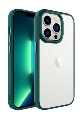 Eiroo Luxe iPhone 14 Pro Silikon Kenarlı Rubber Kılıf - 16