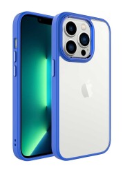 Eiroo Luxe iPhone 14 Pro Silikon Kenarlı Rubber Kılıf - 13