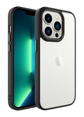 Eiroo Luxe iPhone 14 Pro Silikon Kenarlı Rubber Kılıf - 19