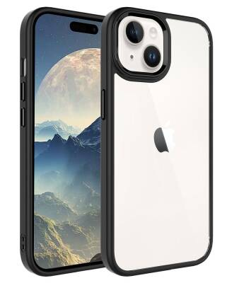 Eiroo Luxe iPhone 15 Plus Silikon Kenarlı Rubber Kılıf - 19