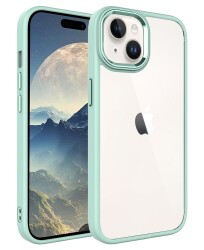 Eiroo Luxe iPhone 15 Plus Silikon Kenarlı Rubber Kılıf - 22